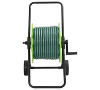 Solivagant Chariot Enrouleur Vert avec Jeu de raccords de tuyaux 1,9cm 30m,(9.43 KG)