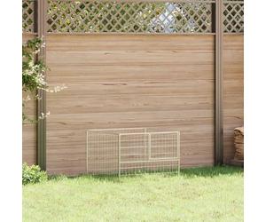 Solivagant Chenil Argenté 100x100x70 cm Acier,(9.3 KG)