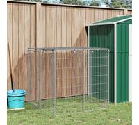 Solivagant Chenil Argenté 110x110x110 cm Acier,(13.5 KG)