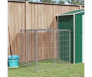 Solivagant Chenil Argenté 110x110x110 cm Acier,(13.5 KG)