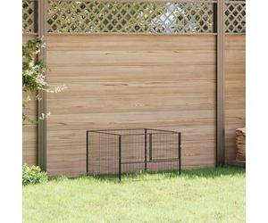 Solivagant Chenil Noir 100x100x70 cm Acier,(9.65 KG)