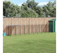 Solivagant Chenil Noir 6,05 m² Acier,(39.55 KG)-2201