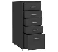 Solivagant Classeur Mobile Anthracite 28x41x69 cm Métal,(11.3 KG)