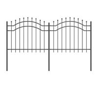 Solivagant Clôture de Jardin Gris 240 x 140 cm Acier Peint par Poudre,(12.25 KG)