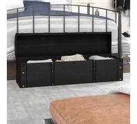 Solivagant Coffre de Rangement Bois Massif Style Vintage 120x30x40 cm,(9.4 KG)