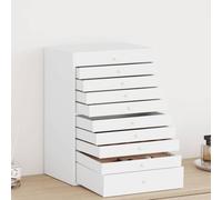 Solivagant Coffret à Bijoux 10 Niveaux avec Porte-Montres Blanc 29 x 20,5 x 40,5 cm,(6.43 KG)