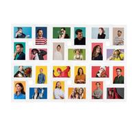 Solivagant Collage de Cadres Photo de Photo 24x(10x15 cm) Blanc MDF,(3.5 KG)