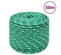 Solivagant Corde de Bateau Vert 14 mm 50 m Polypropylène,(4.48 KG)