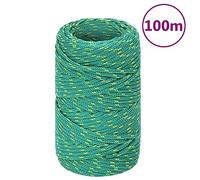 Solivagant Corde de Bateau Vert 2 mm 100 m Polypropylène,(0.3 KG)