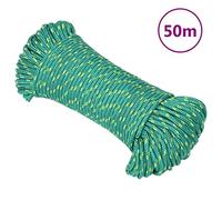 Solivagant Corde de Bateau Vert 3 mm 50 m Polypropylène,(0.27 KG)
