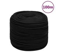 Solivagant Corde de Travail Noir 10 mm 100 m Polyester,(6.84 KG)