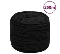 Solivagant Corde de Travail Noir 10 mm 250 m Polyester,(16.78 KG)