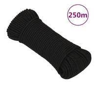 Solivagant Corde de Travail Noir 4 mm 250 m Polyester,(2.68 KG)