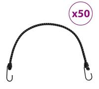 Solivagant Cordes élastiques avec Bandes réfléchissantes et Crochets 50pcs,(3.21 KG)