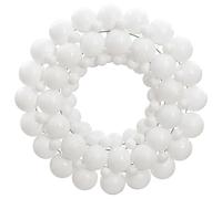 Solivagant Couronne de Noël Blanc 45 cm polystyrène,(0.96 KG)