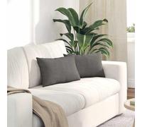 Solivagant Coussins de canapé 2 pcs Gris Clair 50 x 30 cm,(1.56 KG)-3645