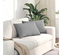 Solivagant Coussins de canapé 2 pcs Gris Nuage 60 x 40 cm Tissu,(2.4 KG)