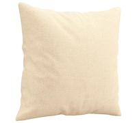 Solivagant Coussins décoratifs Lot de 2 Crème 40x40 cm Tissu,(0.95 KG)