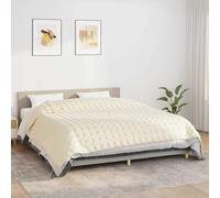 Solivagant Couverture lestée Crème Clair 235x290 cm 15 kg Tissu,(15.56 KG)
