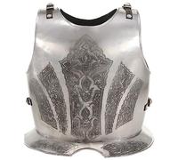 Solivagant Cuirasse d'armure corporelle Chevalier médiéval Argenté Acier,(4.93 KG)