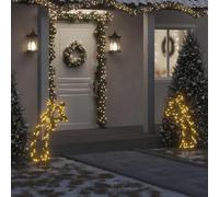 Solivagant Décoration Lumineuse météore de Noël avec piquets 115 LED 89 cm,(1.82 KG)