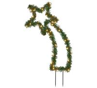 Solivagant Décoration Lumineuse météore de Noël avec piquets 80 LED 62 cm,(1.16 KG)