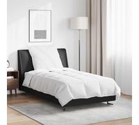 Solivagant Duvet d'été Simple avec Oreiller 2 pcs Blanc Plume de Canard,(4.16 KG)
