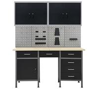 Solivagant Établi avec 4 Panneaux muraux et 2 armoires,(91.25 KG)