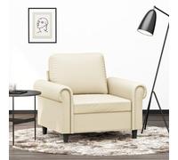 Solivagant Fauteuil Crème 60 cm Similicuir,(15.55 KG)