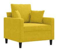 Solivagant Fauteuil Jaune 60 cm Velours,(13.6 KG)