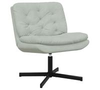 Solivagant Fauteuil Relaxant pivotant Gris Clair 63 x 75 x 76 cm Velours,(13.7 KG)