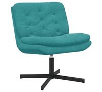 Solivagant Fauteuil Relaxant pivotant Turquoise 63 x 75 x 76 cm Velours,(13.7 KG)