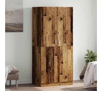 Solivagant Garde-Robe Vieux Bois 90x52x200 cm Bois d'ingénierie,(67.51 KG)
