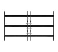 Solivagant Grille de Fenêtre Noir 75,5 x 45 cm Acier Enduit de Poudre,(4.7 KG)