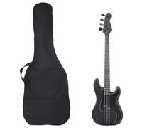 Solivagant Guitare Basse électrique pour débutants avec Sac Noir 4/4 46",(4.54 KG)