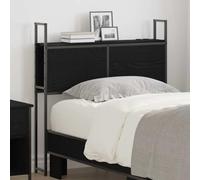 Solivagant Headboard de Rangement avec Station de Charge Chêne Noir 100 cm,(12.35 KG)