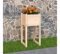 Solivagant Jardinière 40x40x81 cm Bois Massif de pin,(8.31 KG)