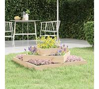 Solivagant Jardinière 83x83x27 cm Bois Massif de pin,(6.45 KG)