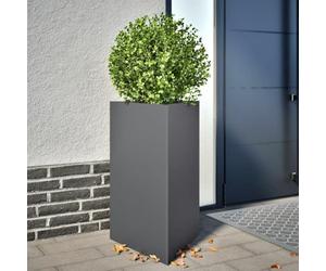 Solivagant Jardinière Anthracite Triangulaire 50x43x75 cm Acier,(7.81 KG)