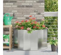 Solivagant Jardinière Argent 90 x 45 x 50 cm Acier galvanisé,(9.4 KG)