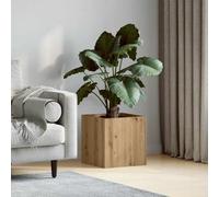 Solivagant Jardinière chêne Artisanal 40x40x40 cm Bois d'ingénierie,(8.75 KG)