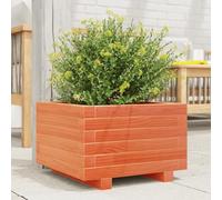 Solivagant Jardinière Cire Marron 40x40x26,5 cm Bois de pin Massif,(8.5 KG)