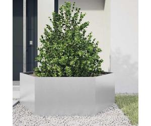 Solivagant Jardinière hexagone 138x120x45 cm Acier galvanisé,(11.62 KG)