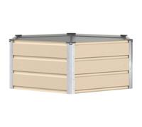 Solivagant Jardinière Ivoire 129 x 129 x 45 cm Acier,(6.1 KG)