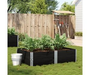 Solivagant Jardinière Noir 150x100 cm Bois Massif de pin,(24.4 KG)