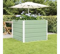 Solivagant Jardinière Vert Pastel 100 x 100 x 75 cm Acier,(11.04 KG)