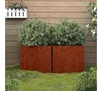 Solivagant Jardinières 2 pcs 32x30x29 cm Acier corten,(3.76 KG)