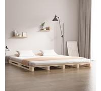 Solivagant Lit de Palette 140x200 cm Bois de pin Massif,(24.86 KG)