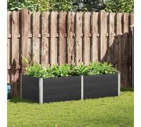 Solivagant Lit surélevé de Jardin 200x100x54 cm WPC Gris,(29 KG)