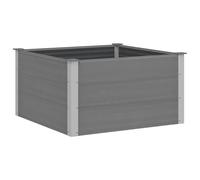 Solivagant Lit surélevé de Jardin WPC 100x100x54 cm Gris,(19.8 KG)